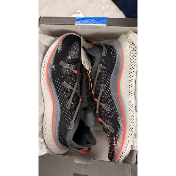 Adidas 4D Fusio Core Mens Size 5 Black Solar Red Running Shoes Athletic GZ7884 - Picture 3 of 9